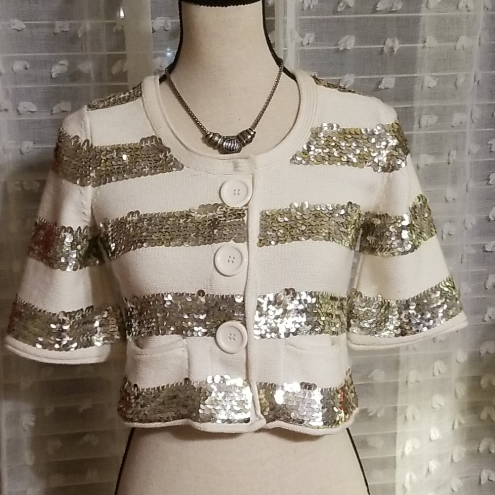 Heaven&Terra Ladies Az S Sequined Short Jacket